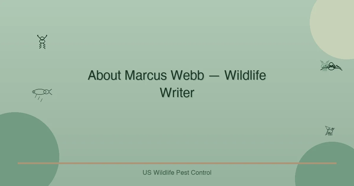 About Marcus Webb — Wildlife Writer