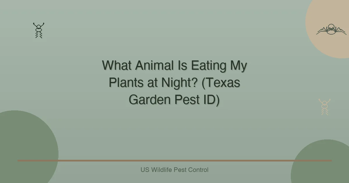 What Animal Is Eating My Plants at Night? (Texas Garden Pest ID)