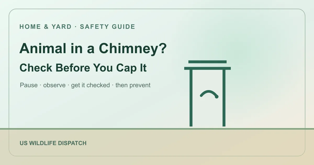 Animal in a Chimney? What to Do Before You Cap It