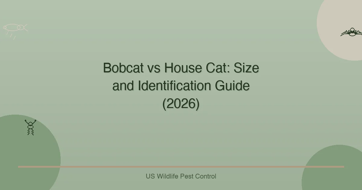 Bobcat vs House Cat: Size and Identification Guide (2026)