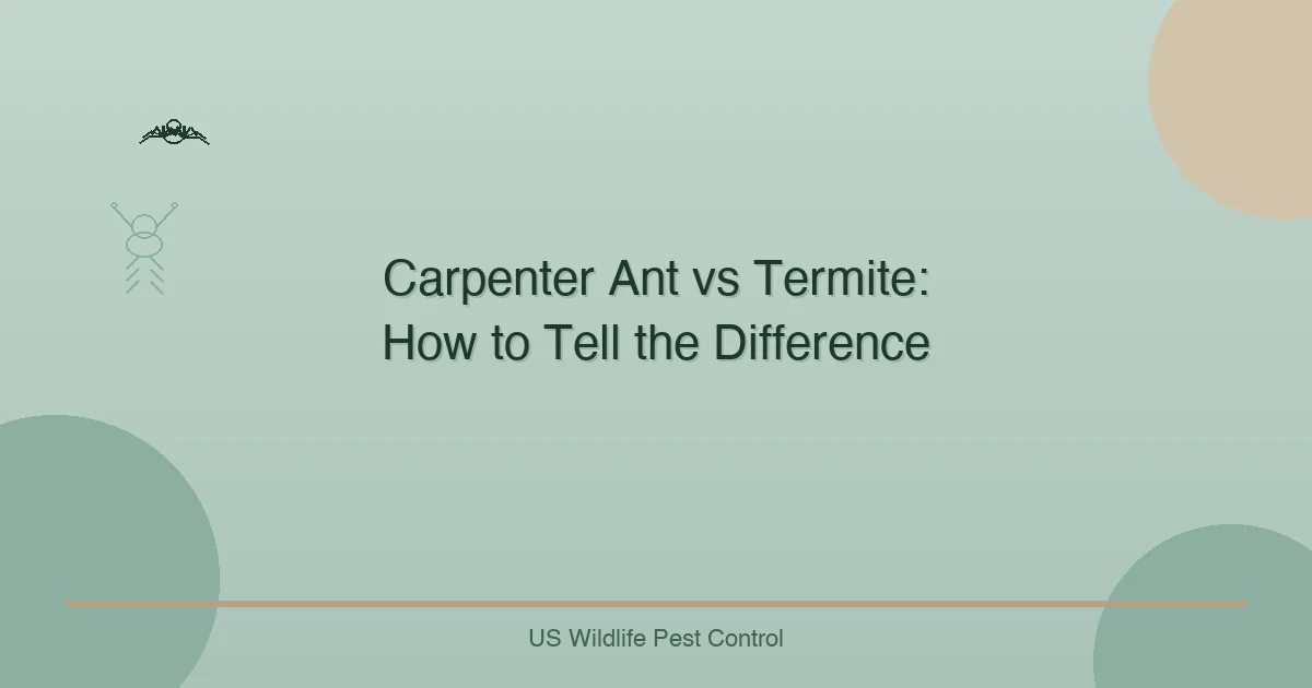 Carpenter Ant vs Termite: How to Tell the Difference