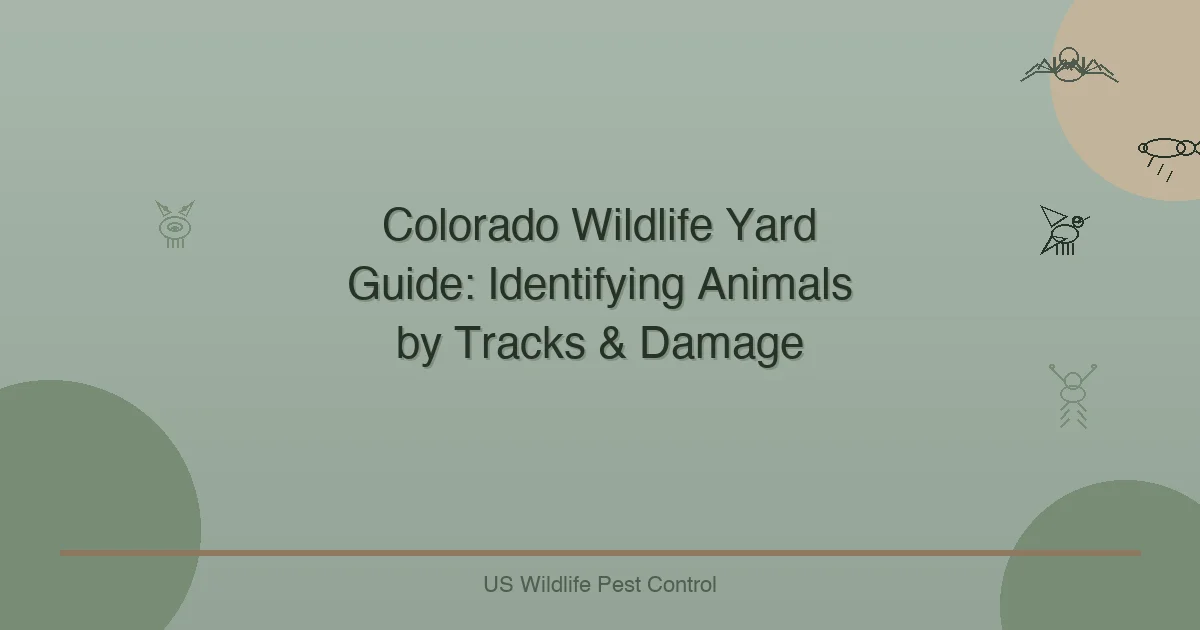 Colorado Wildlife Yard Guide: Identifying Animals by Tracks & Damage
