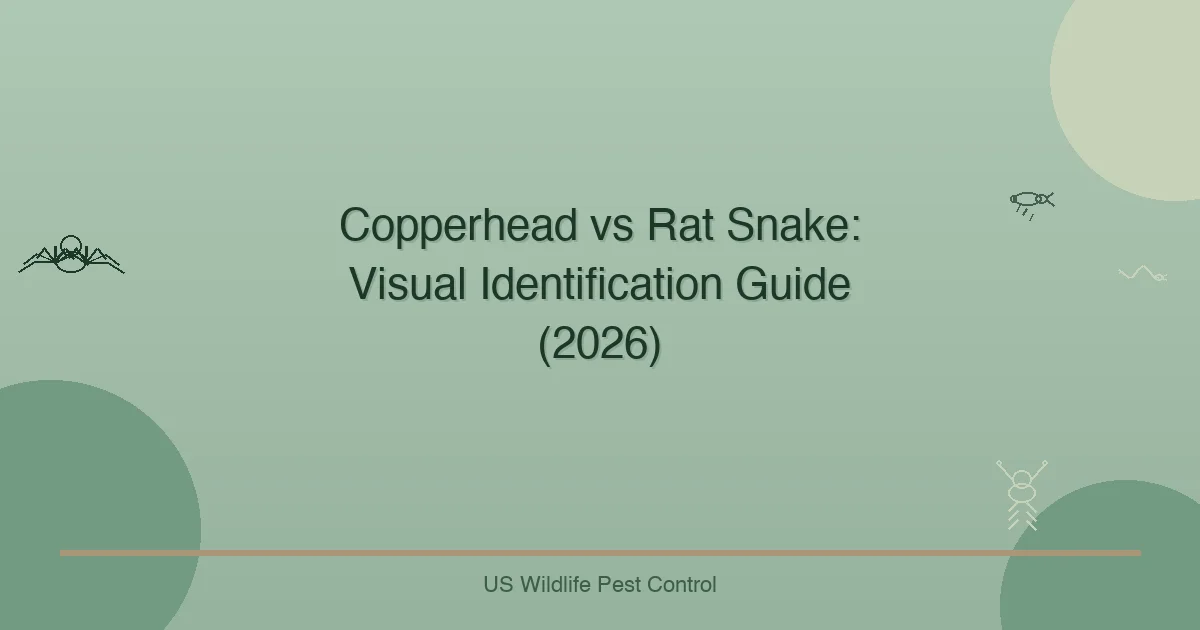 Copperhead vs Rat Snake: Visual Identification Guide (2026)