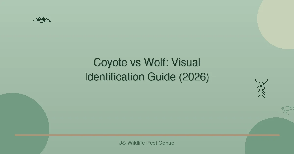Coyote vs Wolf: Visual Identification Guide (2026)