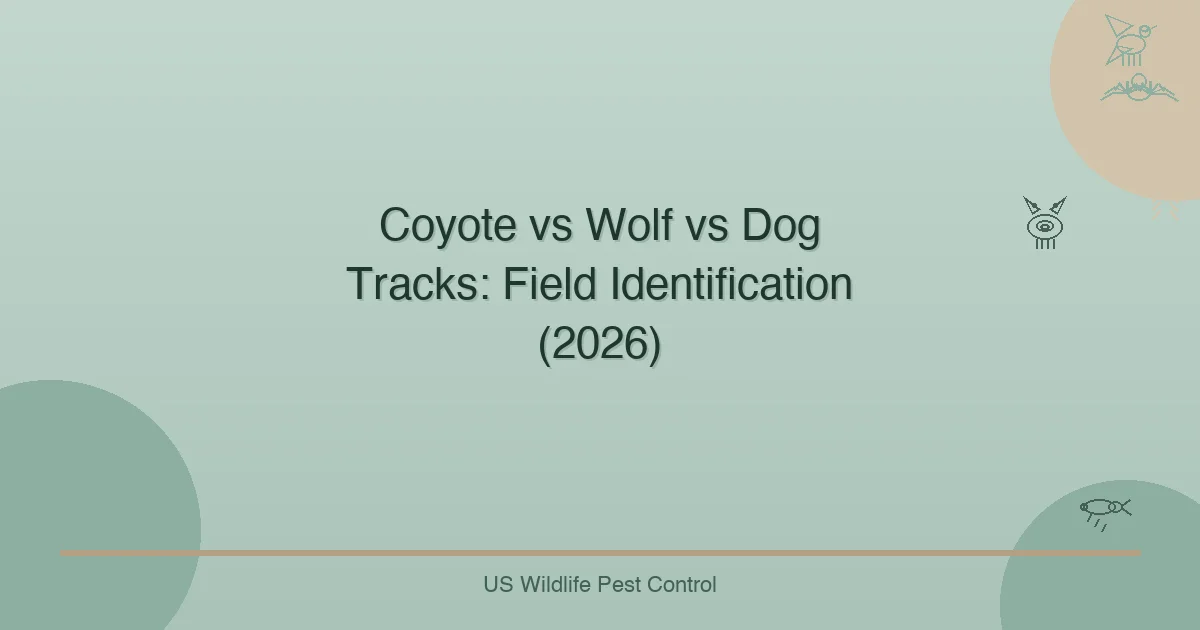 Coyote vs Wolf vs Dog Tracks: Field Identification (2026)