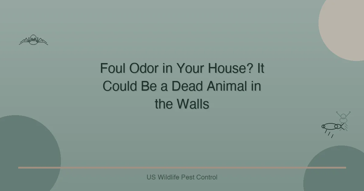 Foul Odor in Your House? It Could Be a Dead Animal in the Walls