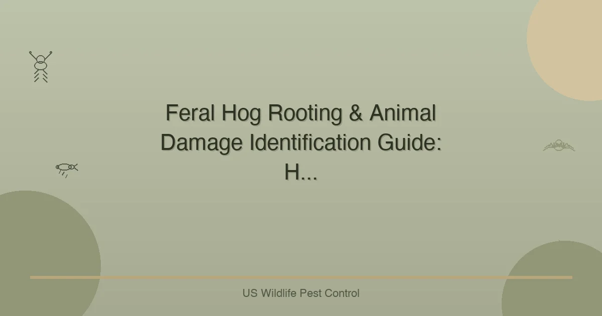 Feral Hog Rooting & Animal Damage Identification Guide: H...