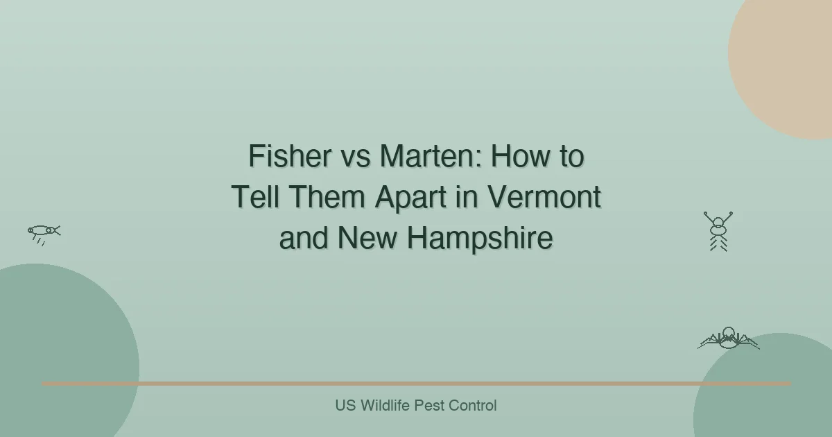 Fisher vs Marten: How to Tell Them Apart in Vermont and New Hampshire