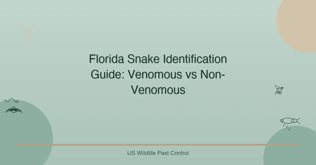 Florida Snake Identification Guide: Venomous vs Non-Venomous