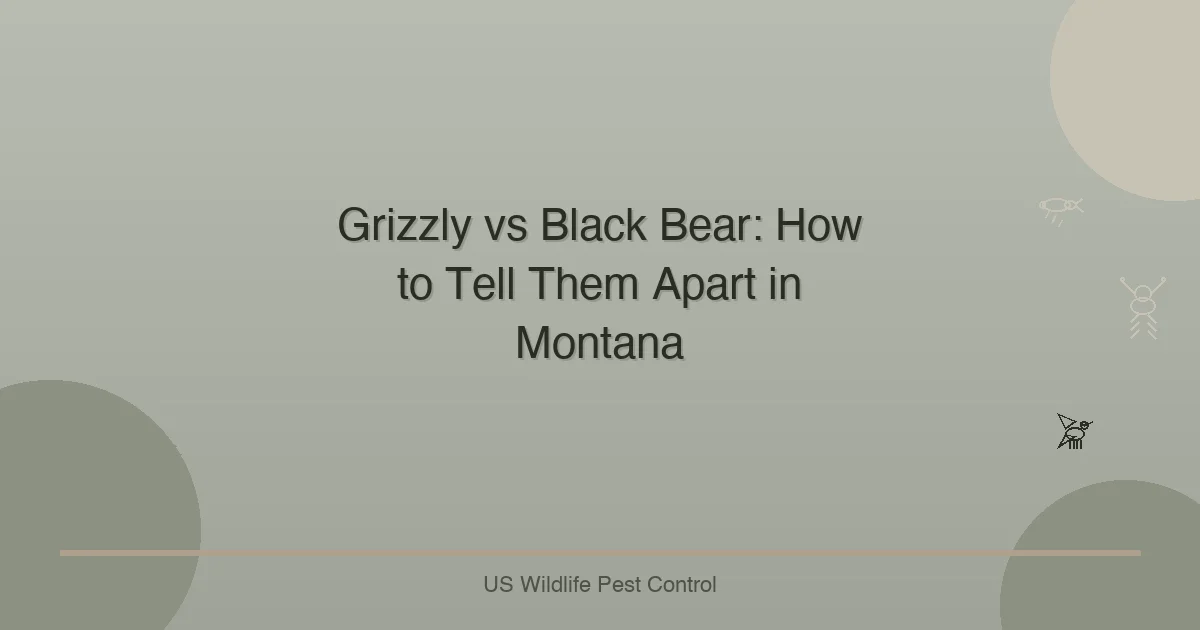 Grizzly vs Black Bear: How to Tell Them Apart in Montana