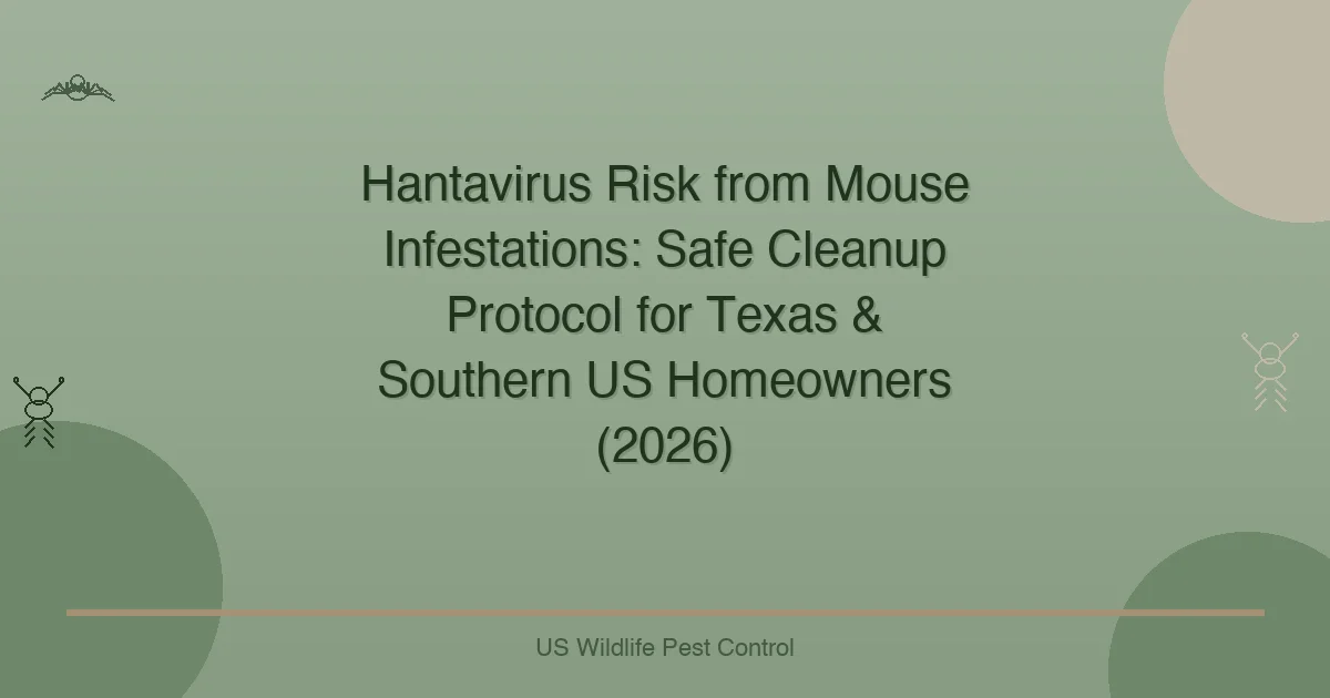 Hantavirus Risk from Mouse Infestations: Safe Cleanup Protocol for Texas & Southern US Homeowners (2026)