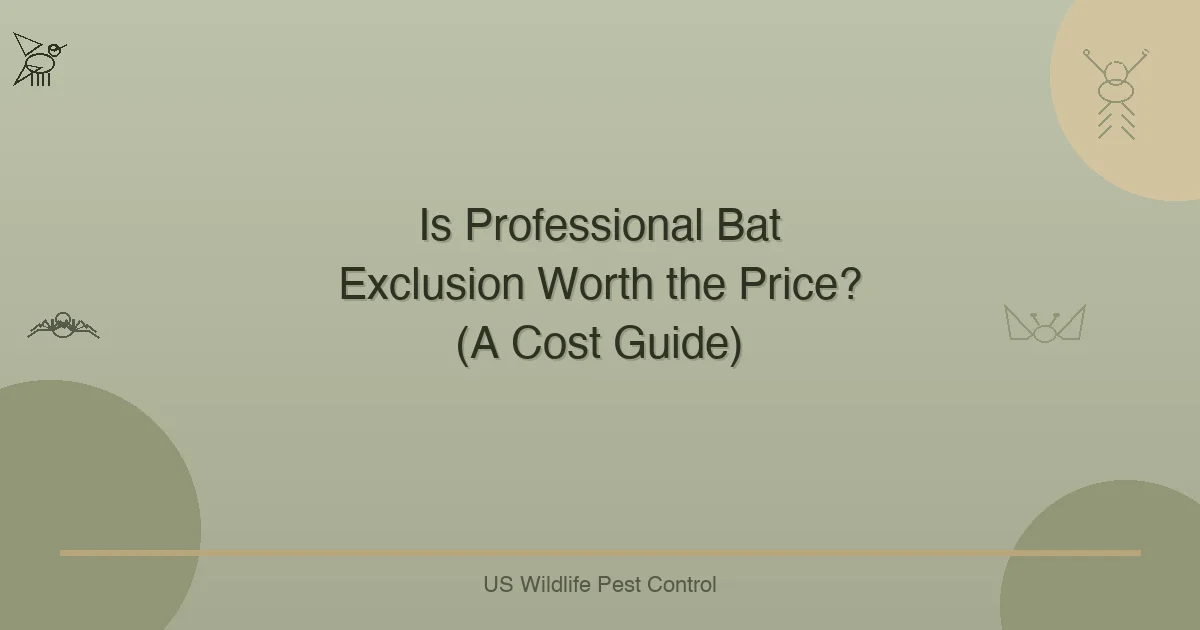 Is Professional Bat Exclusion Worth the Price? (A Cost Guide)
