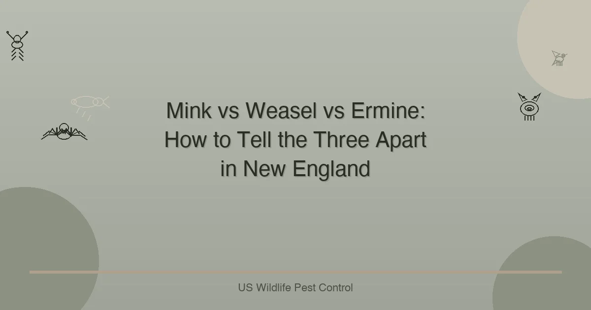 Mink vs Weasel vs Ermine: How to Tell the Three Apart in New England