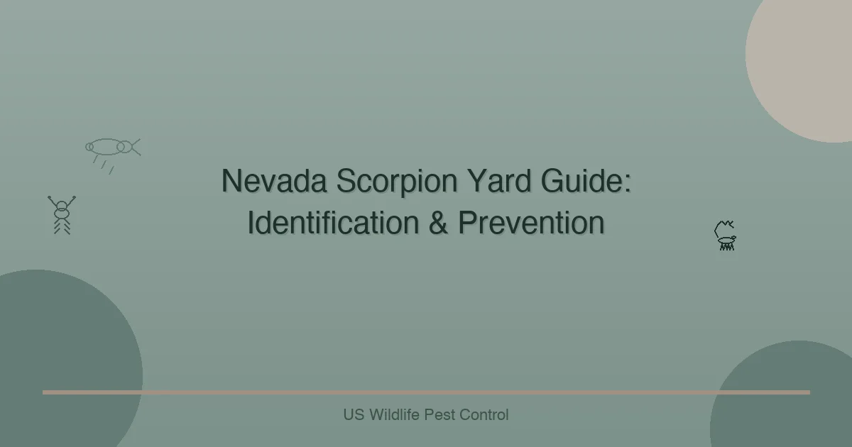 Nevada Scorpion Yard Guide: Identification & Prevention