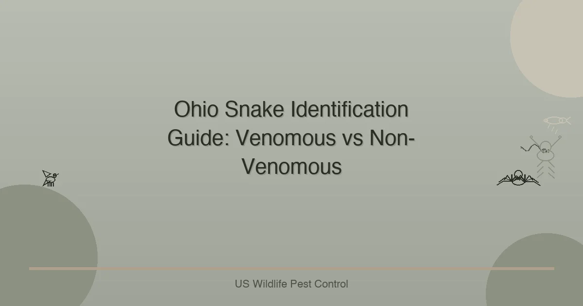 Ohio Snake Identification Guide: Venomous vs Non-Venomous