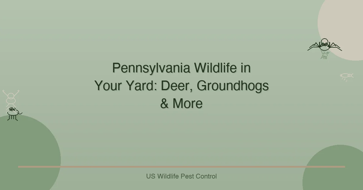 Pennsylvania Wildlife in Your Yard: Deer, Groundhogs & More