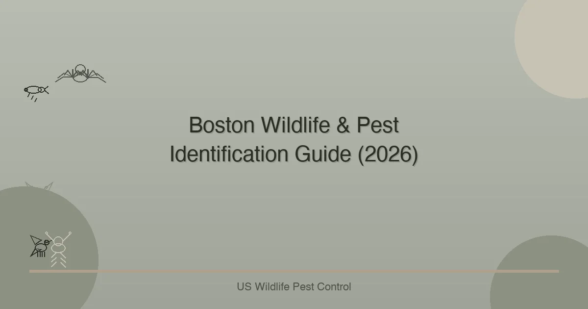 Boston Wildlife & Pest Identification Guide (2026)