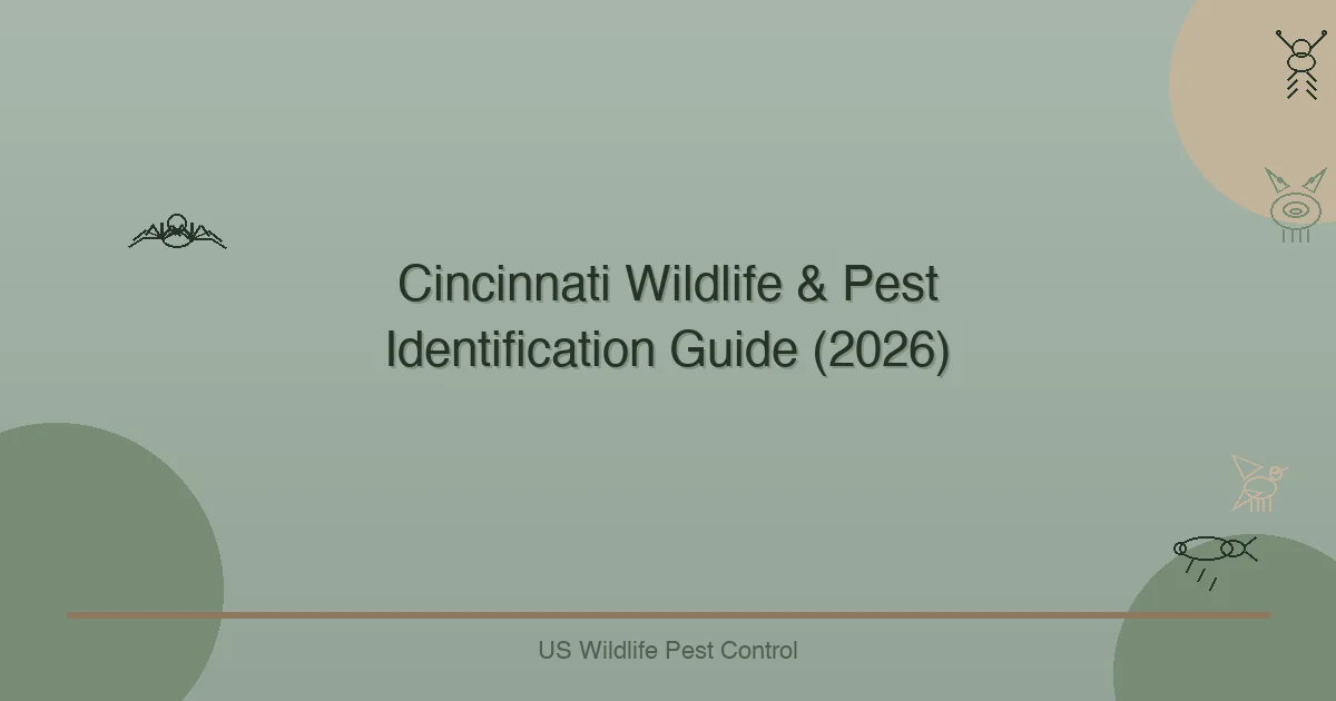 Cincinnati Wildlife & Pest Identification Guide (2026)