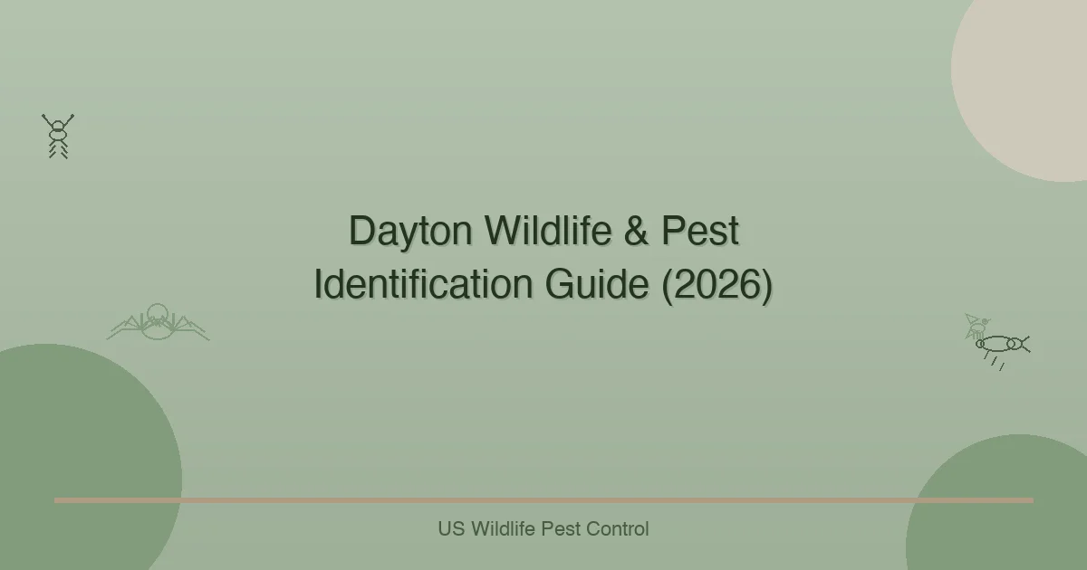 Dayton Wildlife & Pest Identification Guide (2026)