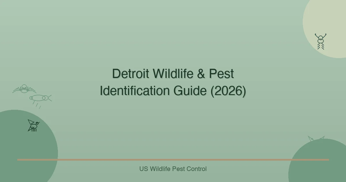 Detroit Wildlife & Pest Identification Guide (2026)