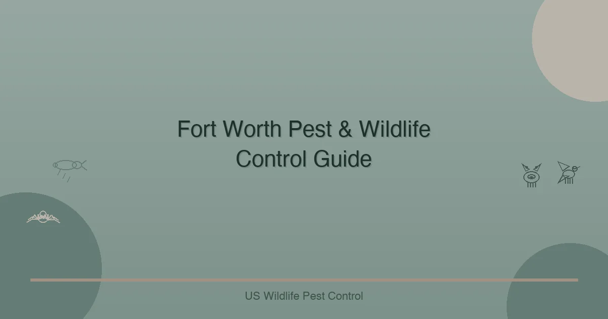Fort Worth Pest & Wildlife Control Guide