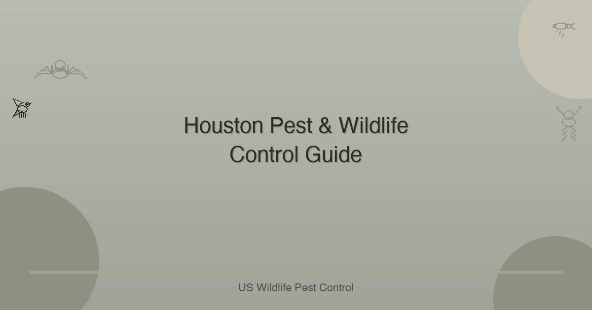 Houston Pest & Wildlife Control Guide