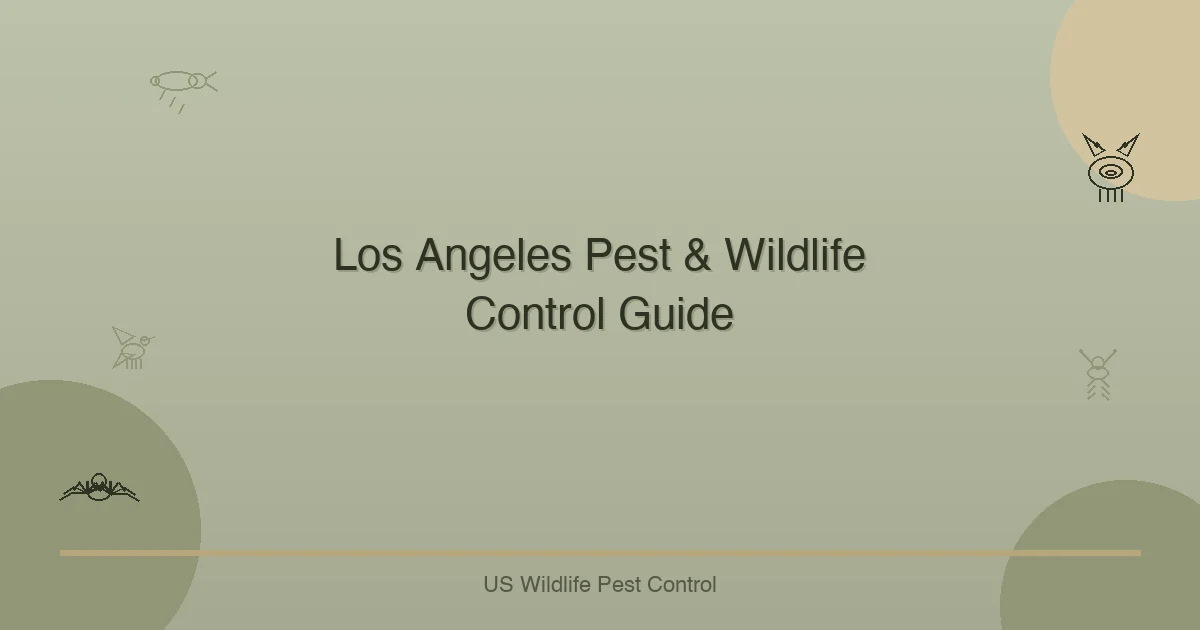 Los Angeles Pest & Wildlife Control Guide