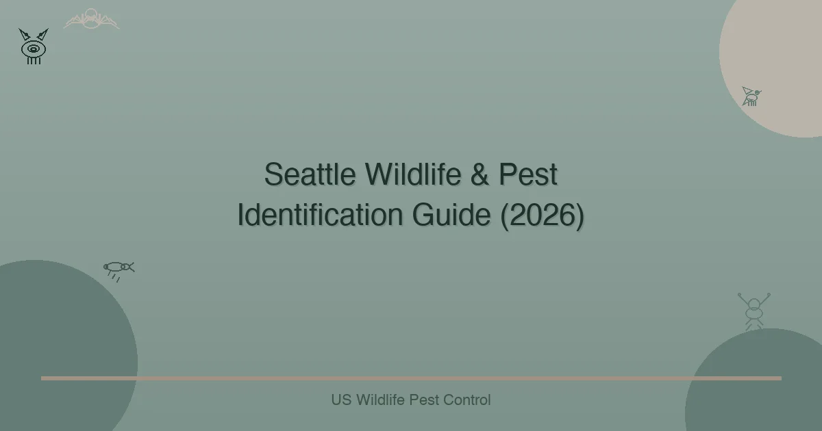 Seattle Wildlife & Pest Identification Guide (2026)