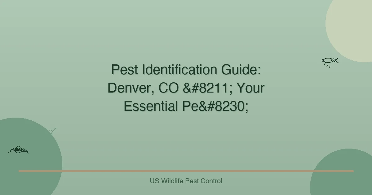 Pest Identification Guide: Denver, CO – Your Essential Pe…