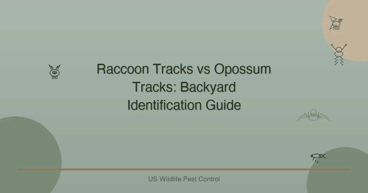 Raccoon Tracks vs Opossum Tracks: Backyard Identification Guide