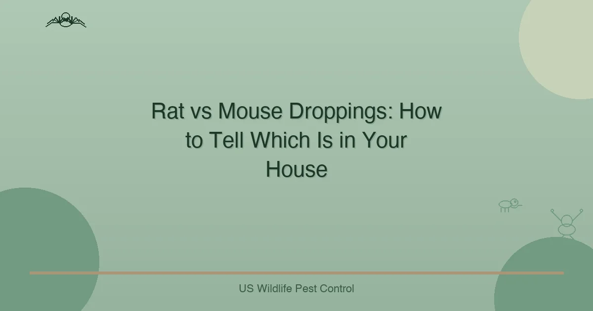 Rat vs Mouse Droppings: How to Tell Which Is in Your House