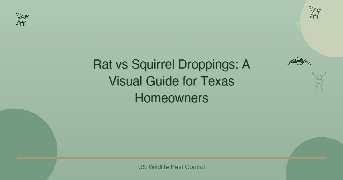 Rat vs Squirrel Droppings: A Visual Guide for Texas Homeowners