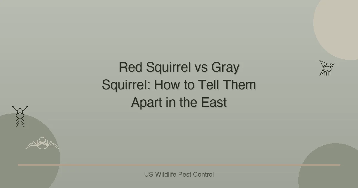 Red Squirrel vs Gray Squirrel: How to Tell Them Apart in the East