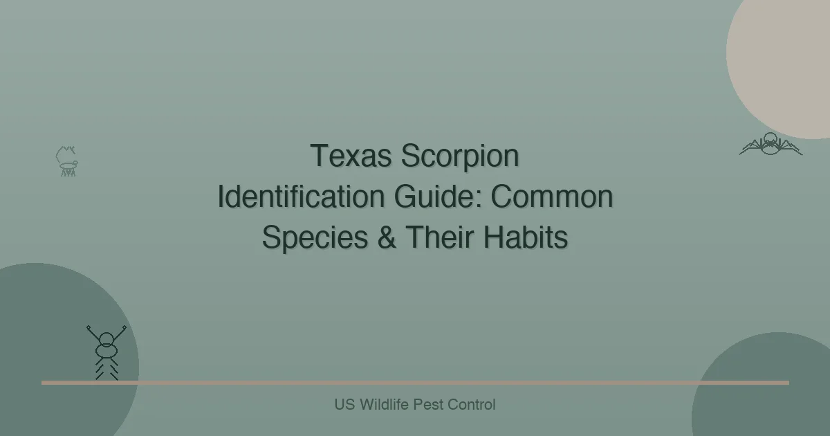 Texas Scorpion Identification Guide: Common Species & Their Habits