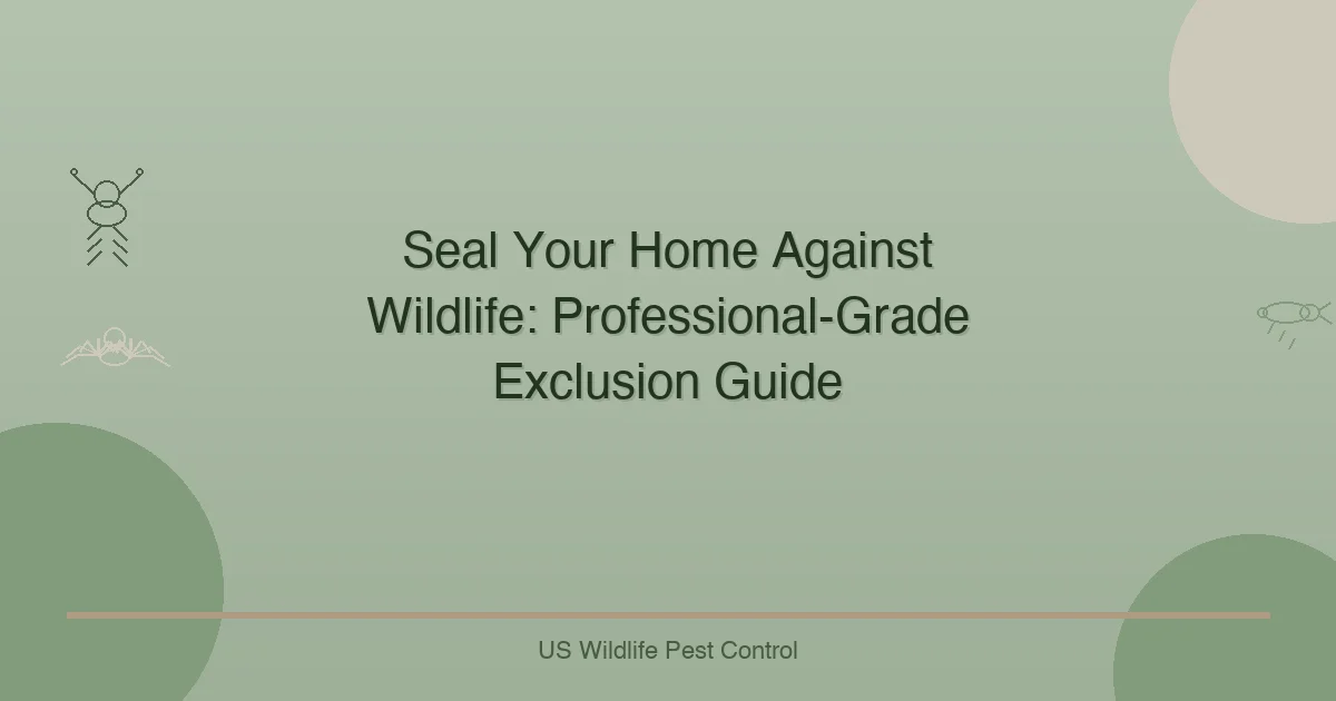 Seal Your Home Against Wildlife: Professional-Grade Exclusion Guide