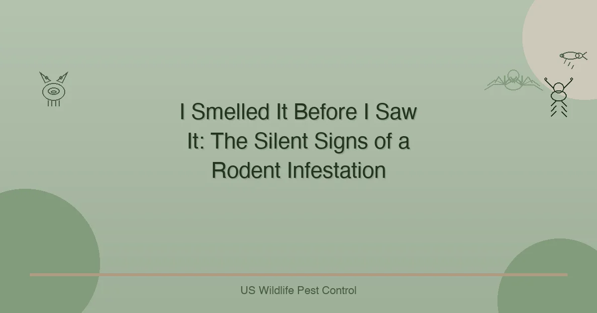 I Smelled It Before I Saw It: The Silent Signs of a Rodent Infestation
