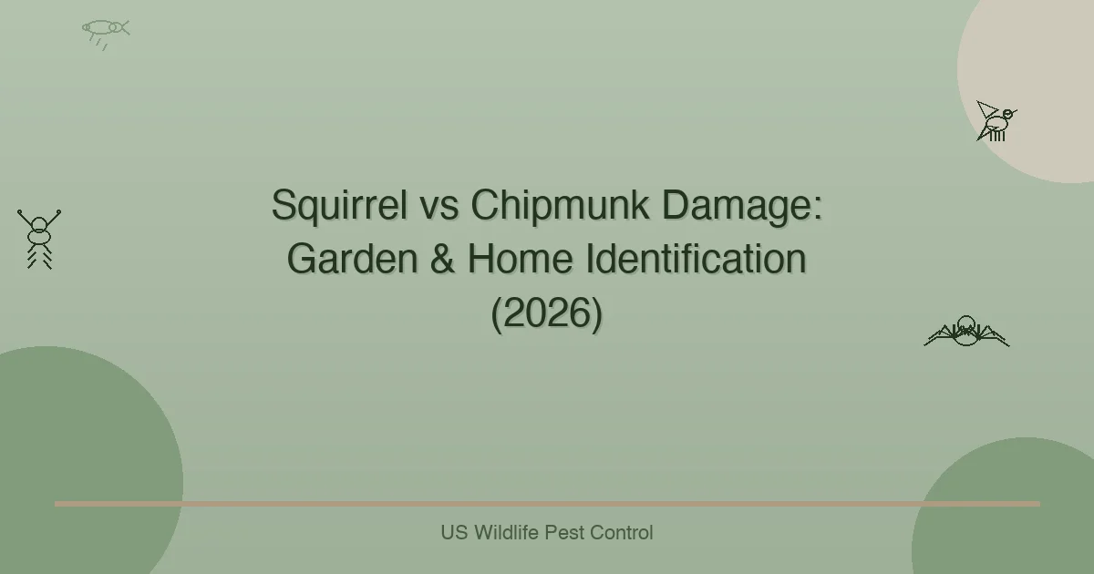 Squirrel vs Chipmunk Damage: Garden & Home Identification (2026)