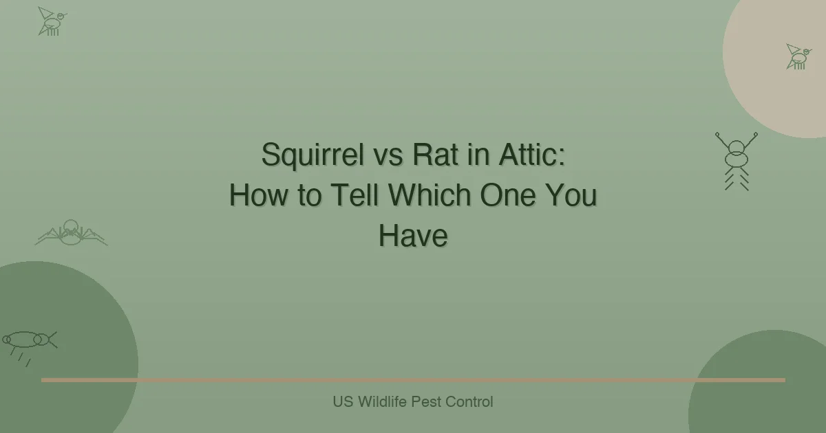 Squirrel vs Rat in Attic: How to Tell Which One You Have