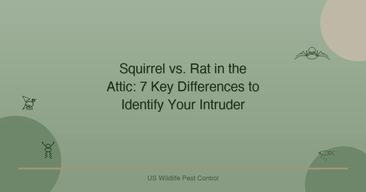 Squirrel vs. Rat in the Attic: 7 Key Differences to Identify Your Intruder