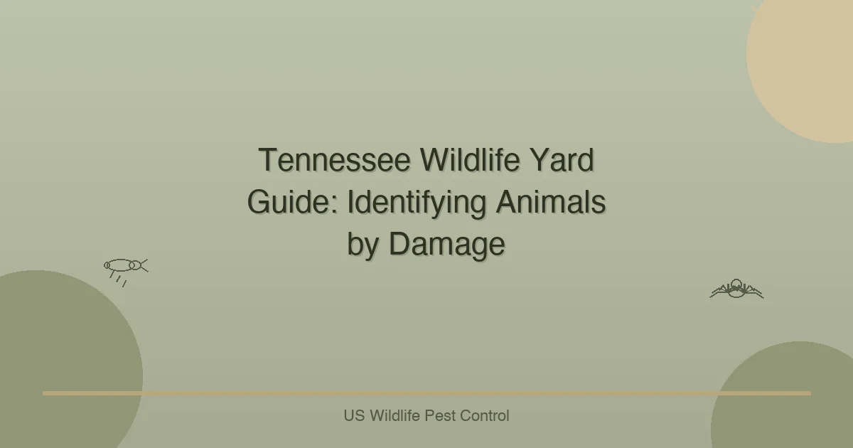 Tennessee Wildlife Yard Guide: Identifying Animals by Damage
