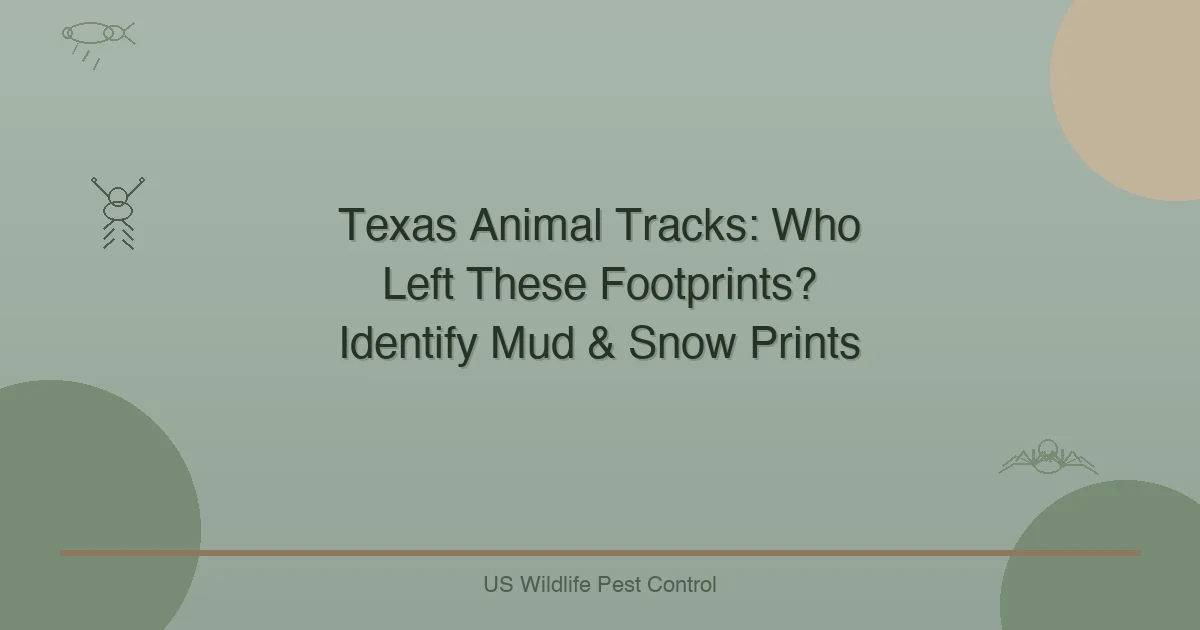 Texas Animal Tracks: Who Left These Footprints? Identify Mud & Snow Prints