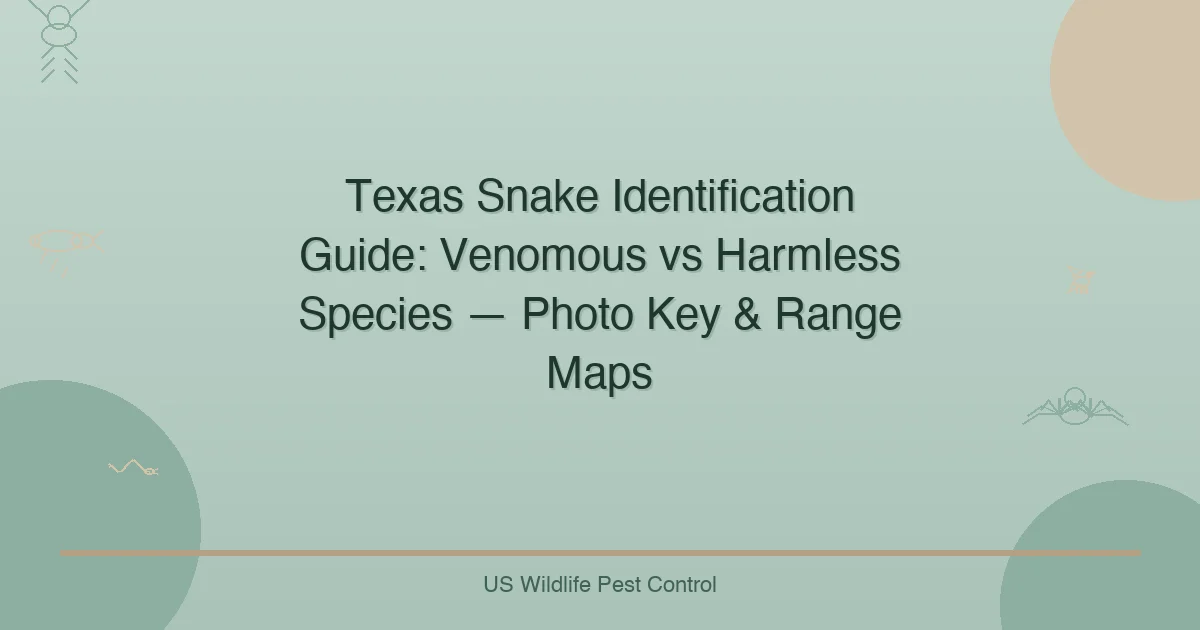 Texas Snake Identification Guide: Venomous vs Harmless Species — Photo Key & Range Maps