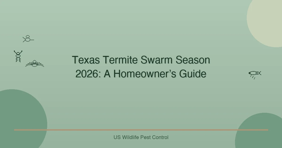 Texas Termite Swarm Season 2026: A Homeowner’s Guide