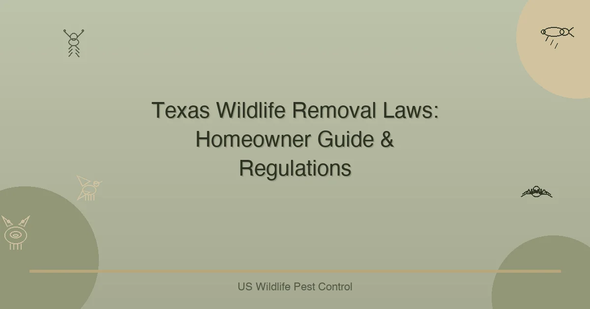 Texas Wildlife Removal Laws: Homeowner Guide & Regulations