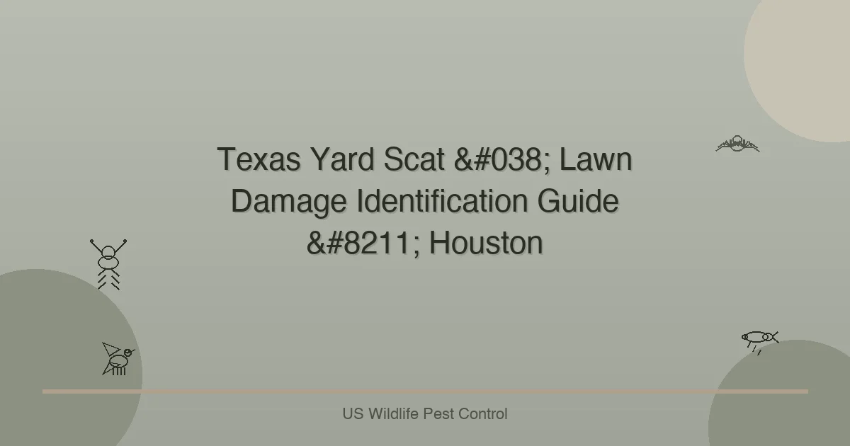 Texas Yard Scat & Lawn Damage Identification Guide – Houston