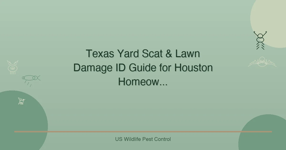 Texas Yard Scat & Lawn Damage ID Guide for Houston Homeow...