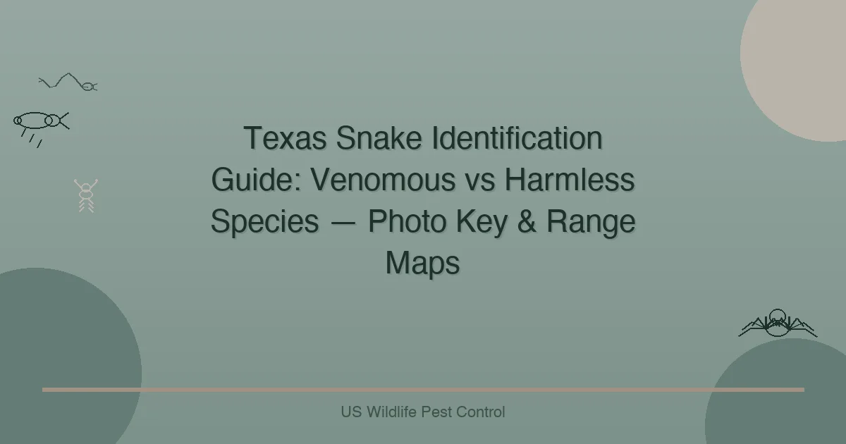 Texas Snake Identification Guide: Venomous vs Harmless Species — Photo Key & Range Maps