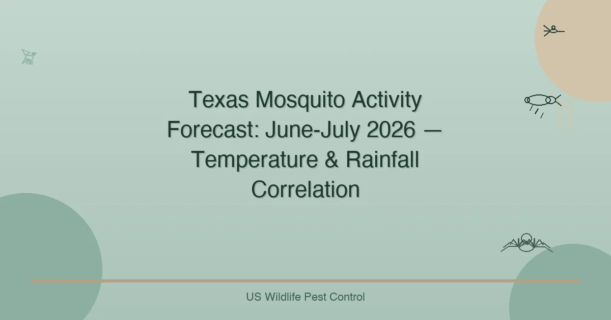 Texas Mosquito Activity Forecast: June-July 2026 — Temperature & Rainfall Correlation