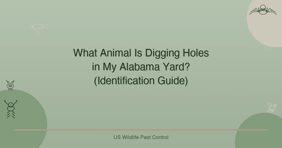 What Animal Is Digging Holes in My Alabama Yard? (Identification Guide)