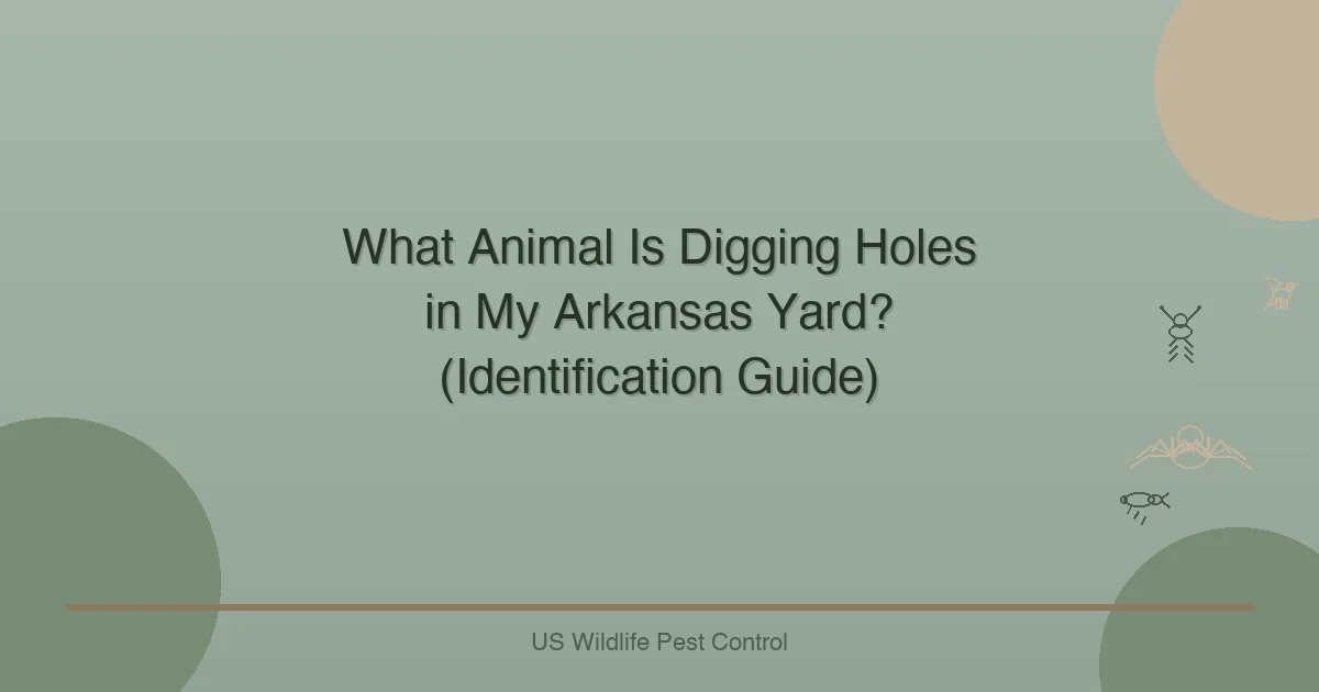 What Animal Is Digging Holes in My Arkansas Yard? (Identification Guide)